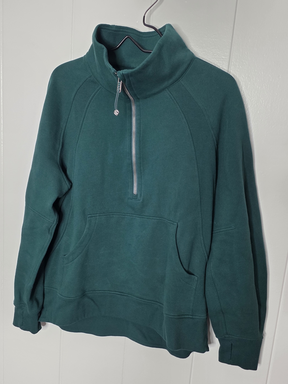 Lululemon Scuba 1/2 Zip Funnel Neck *Long* M/L Storm Teal